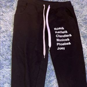 Black F.R.I.E.N.D.S sweatpants